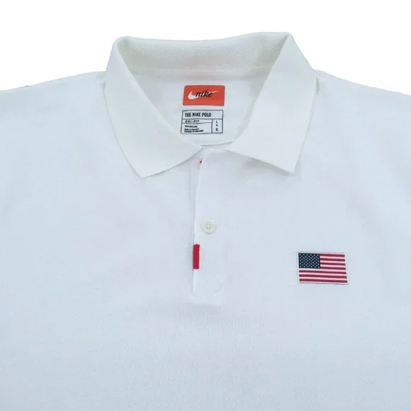 Nike Shirts Nike Team Usa Golf Polo Shirt Mens Size Large